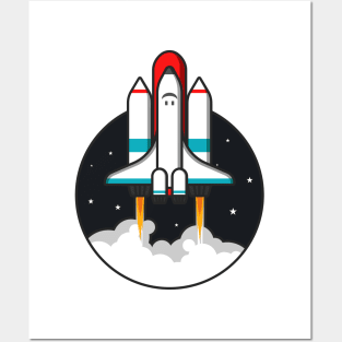 Rocket Launch Astronaut Posters and Art